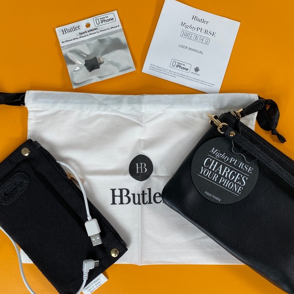 Mighty Purse by HButler - Genuine Leather Phone charging via removable battery - Picture 8 of 11